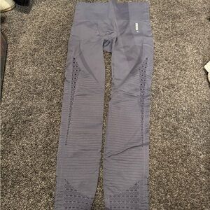 Gray High-Waisted Leggings